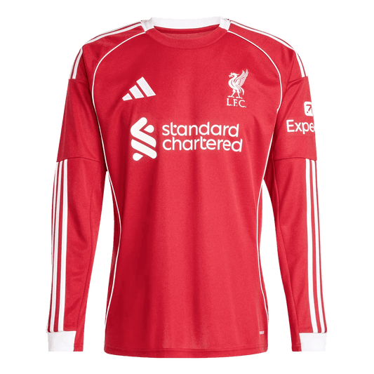 Liverpool Casa Manga comprida Camisa 2025/26 Vermelho