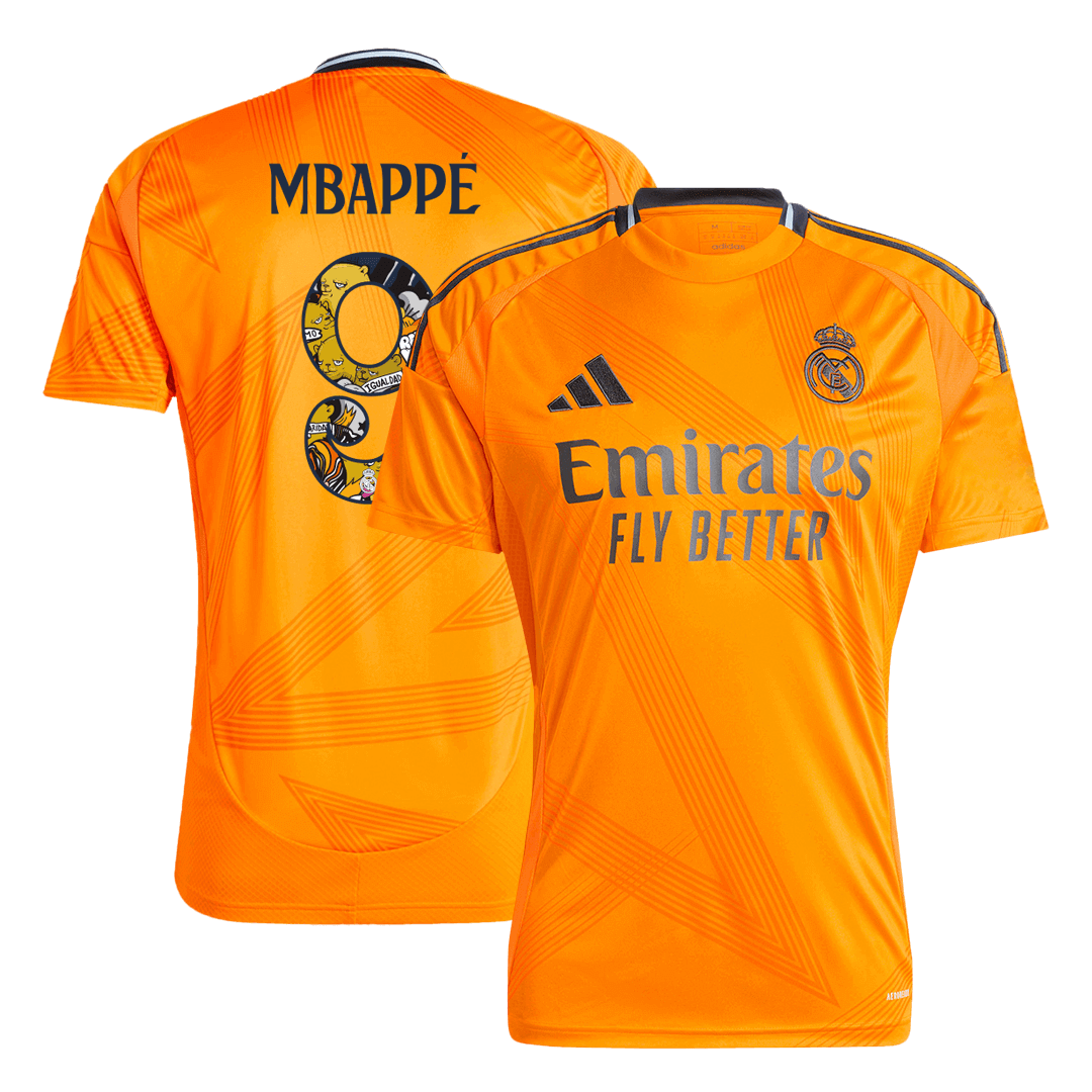 Mbapp¨| #9 Real Madrid Away football shirt 2024/25 - Bear Champ Font