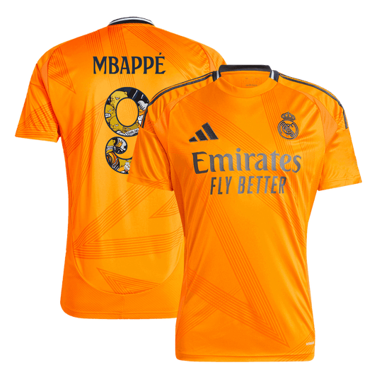 Mbapp¨| #9 Real Madrid Away football shirt 2024/25 - Bear Champ Font