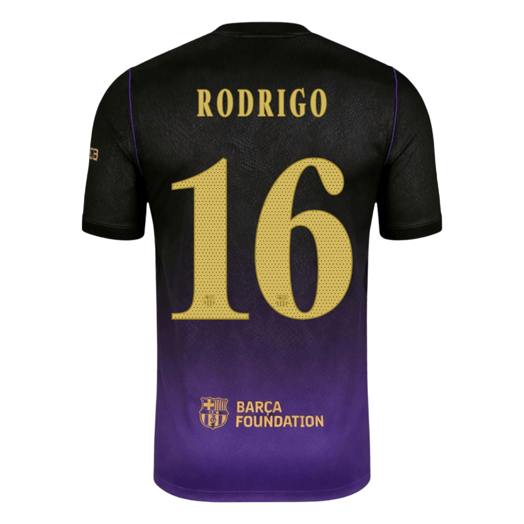 RODRIGO #16 Barcelona Fora Camisa 2026/27 UCL