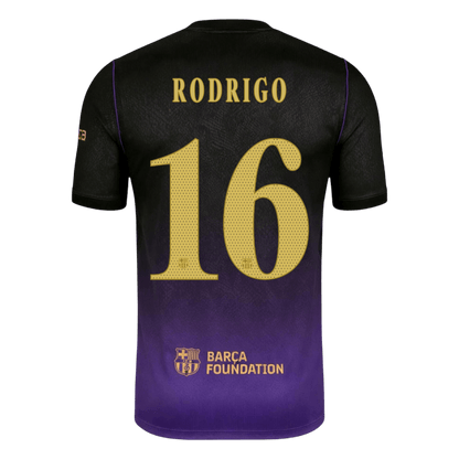 RODRIGO #16 Barcelona Fora Camisa 2026/27 UCL