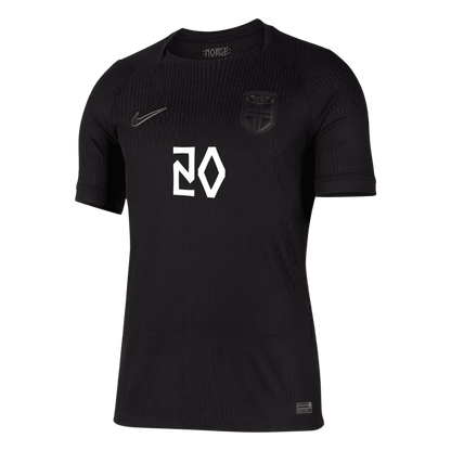Versão do Jogador NUSA #20 Norway Fora Copa do Mundo Futebol Camisas 2026 Preto