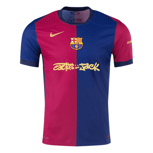 Camisola de futebol autêntica Barcelona vs Travis Scott Home 2024/25