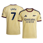 Versão do Jogador SAKA #7 Arsenal Terceira Futebol Camisas 2026/27 Amarelo
