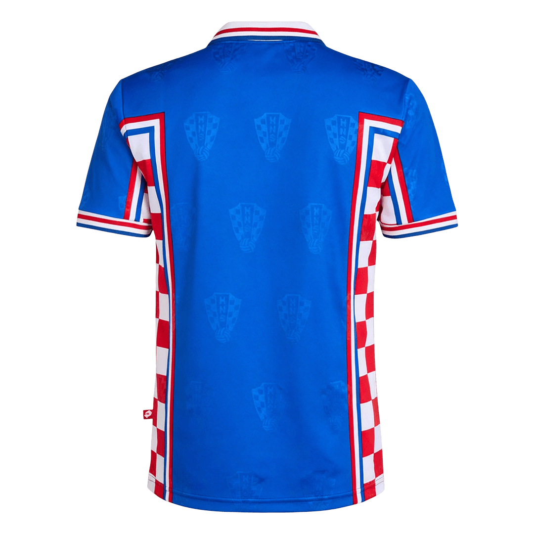Retrô Croatia Fora Camisa 1998 Azul