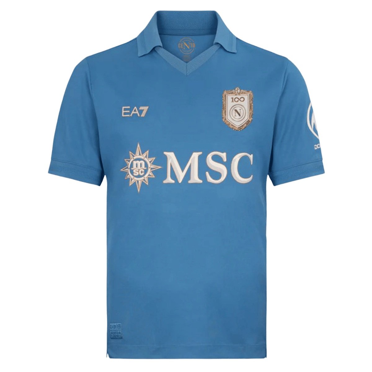 Versão do Jogador Napoli Casa Futebol Camisas 2026/27 Azul