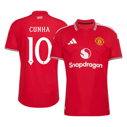 Versão do Jogador CUNHA #10 Manchester United Casa Futebol Camisas 2026/27 Vermelho - UCL