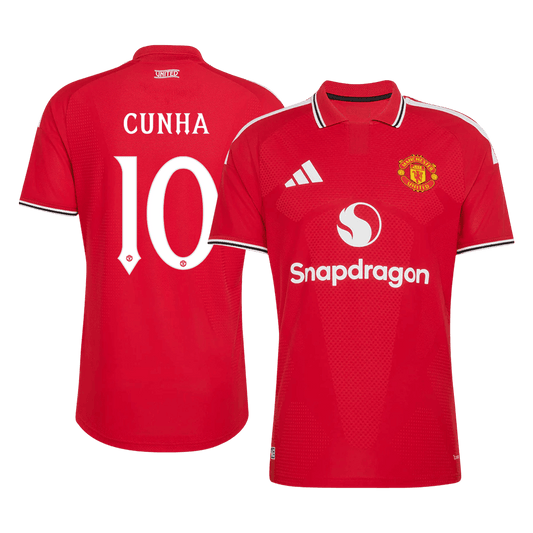 Versão do Jogador CUNHA #10 Manchester United Casa Futebol Camisas 2026/27 Vermelho - UCL