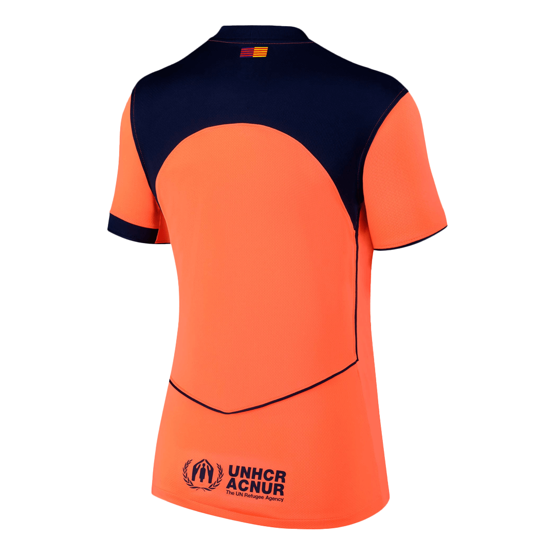 Mulheres Barcelona Terceiro Fora Camisa 2025/26- Laranja