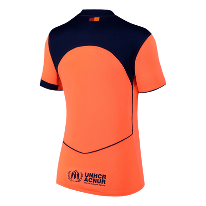 Mulheres Barcelona Terceiro Fora Camisa 2025/26- Laranja