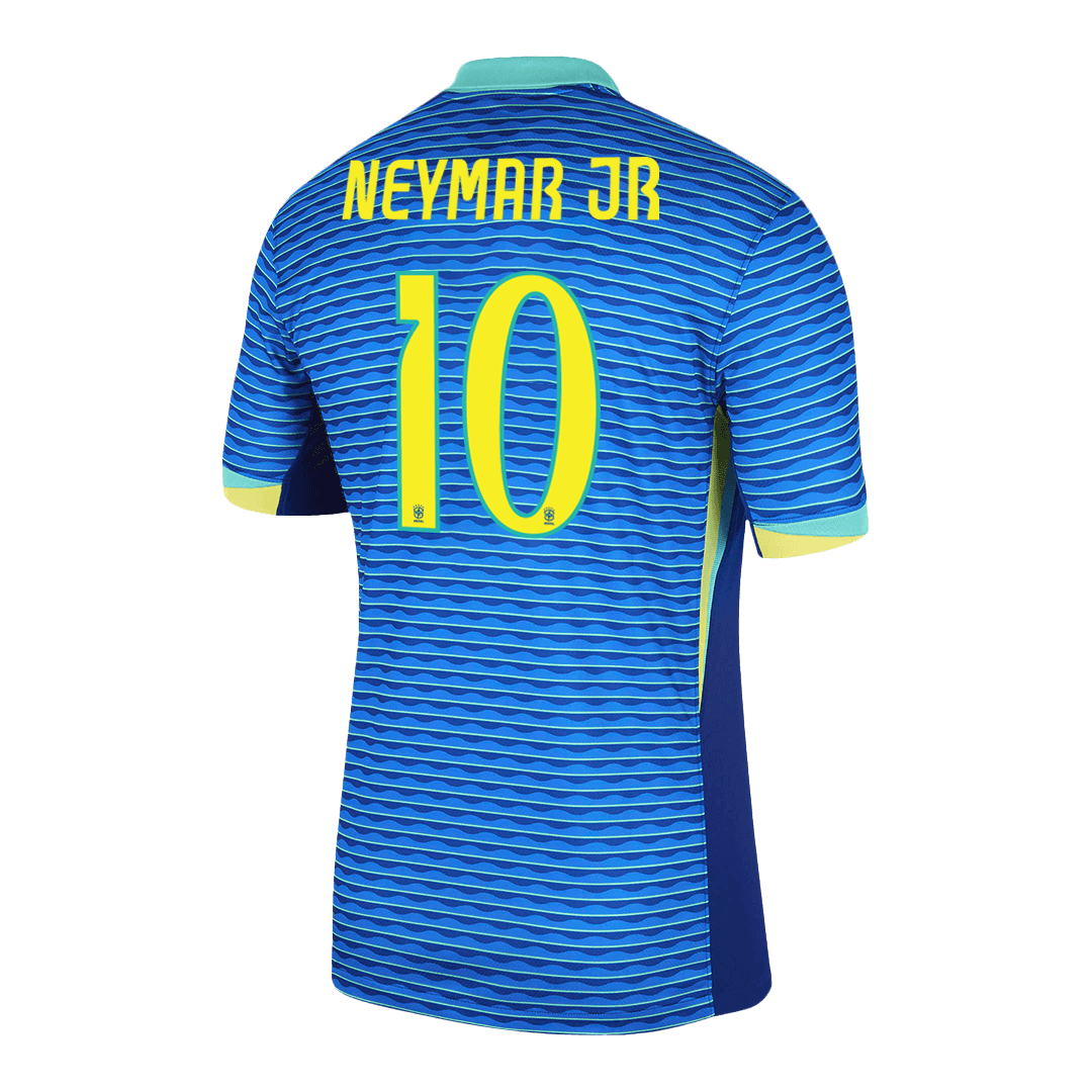 Camisola de futebol NEYMAR JR #10 Brasil Away personalizada 2024