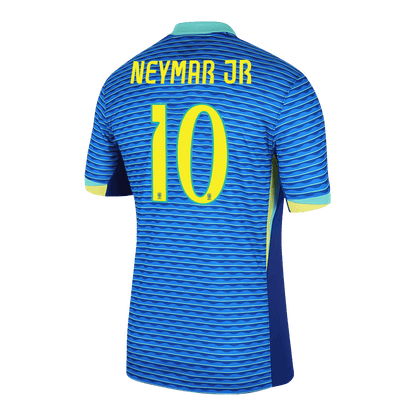 Camisola de futebol NEYMAR JR #10 Brasil Away personalizada 2024