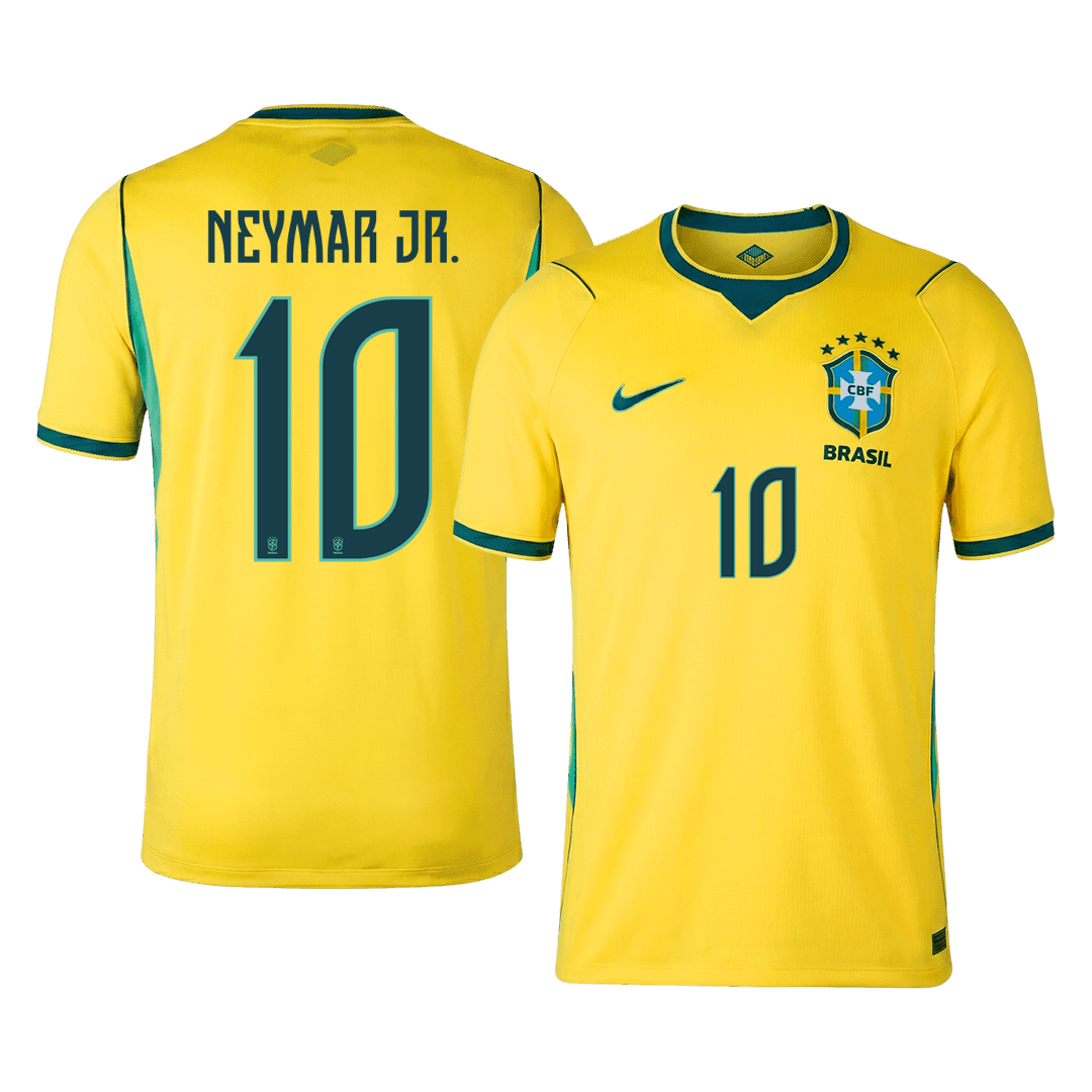 NEYMAR JR. #10 Brazil Casa Copa do Mundo Camisa 2026 Amarelo