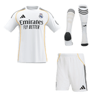 Real Madrid Casa Camisa Conjunto (Camisola + Calções+Meias) 2025/26- Branco