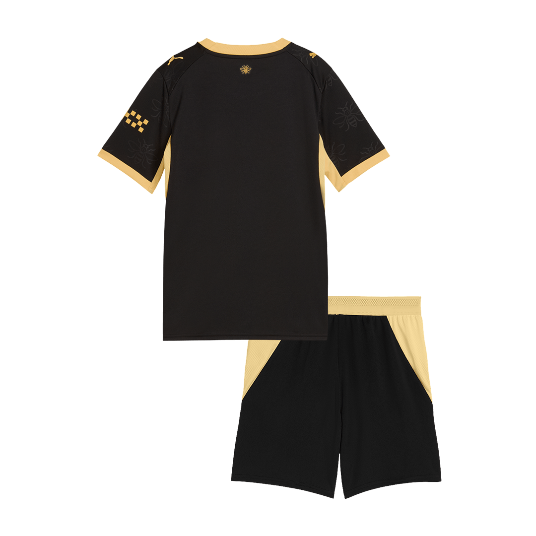 Manchester City Infantil 
 Fora Futebol Camisa 2026/27 Preto