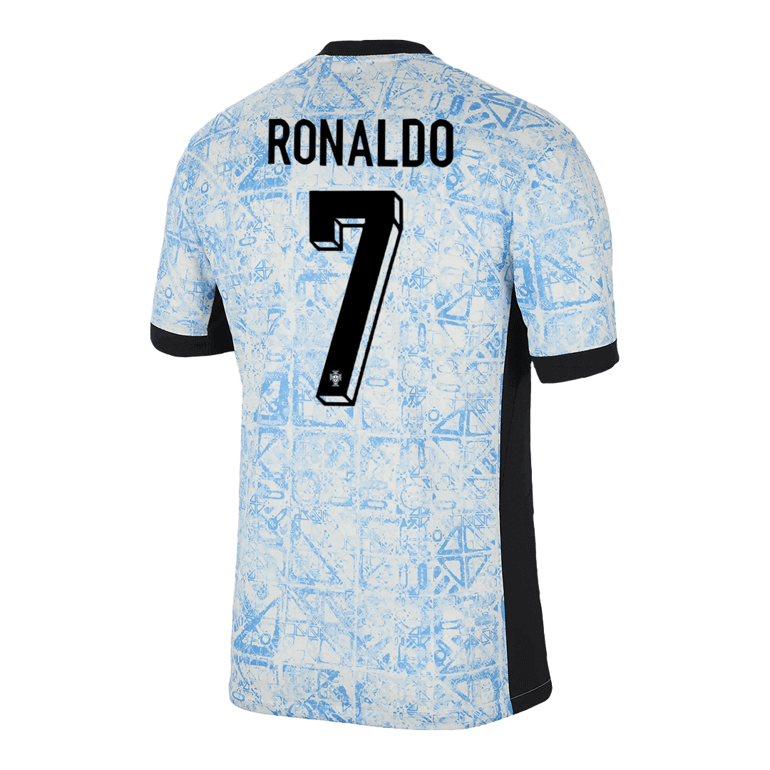 Camisola de futebol RONALDO #7 Portugal fora de casa 2024