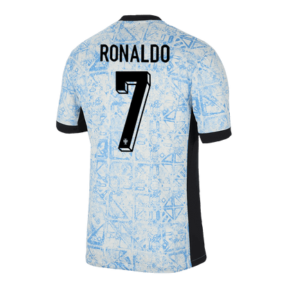 Camisola de futebol RONALDO #7 Portugal fora de casa 2024