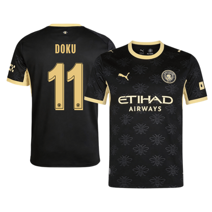 DOKU #11 Manchester City Fora Camisa 2026/27 Preto UCL