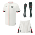 Chelsea 
 Fora 
 Camisa 
Conjunto (Camisa + Calções + Meias) 
2025/26 
 Branco