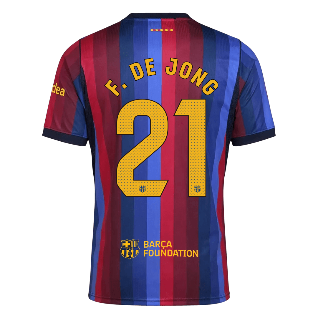 F. DE JONG #21 Barcelona Casa Camisa 2026/27