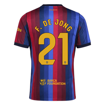 F. DE JONG #21 Barcelona Casa Camisa 2026/27