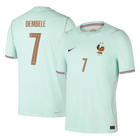Versão do Jogador DEMBELE #7 France Fora Copa do Mundo Futebol Camisas 2026 Verde