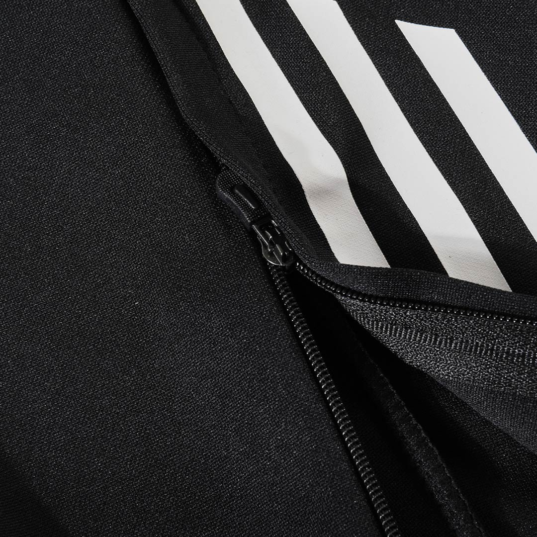 Real Madrid Zíper Moletom Conjunto (Top+Calças) 2025/26 Preto