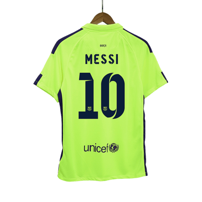 Camisola Retro MESSI #10 Barcelona Terceira Fora Camisola de Futebol 2014/15