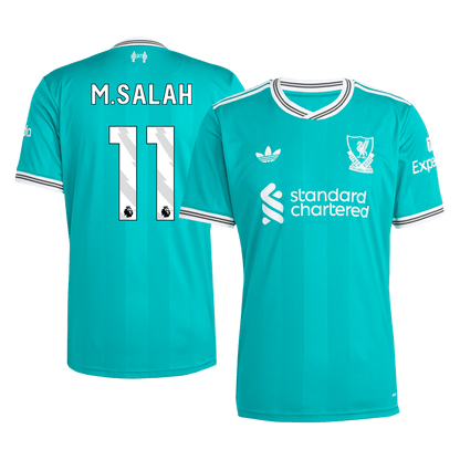 M.SALAH #11 Liverpool Fora Terceira Camisa 2025/26 Verde