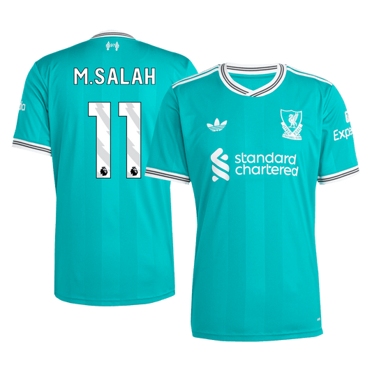 M.SALAH #11 Liverpool Fora Terceira Camisa 2025/26 Verde