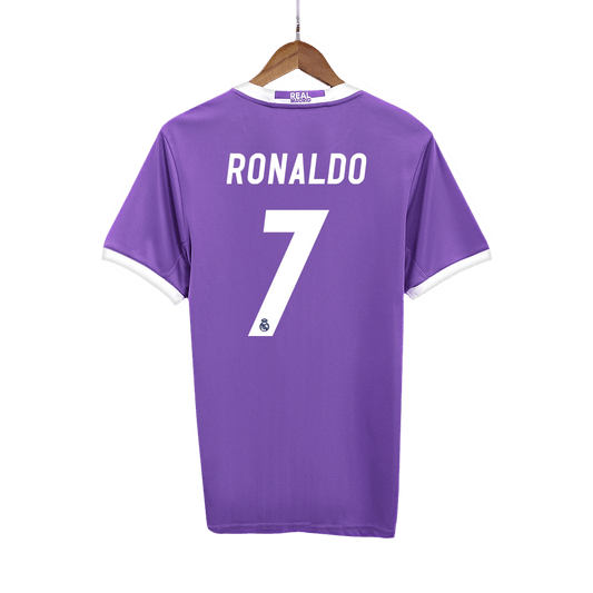 Camisola Retro Real Madrid RONALDO #7 Away Soccer Shirt 2016/17