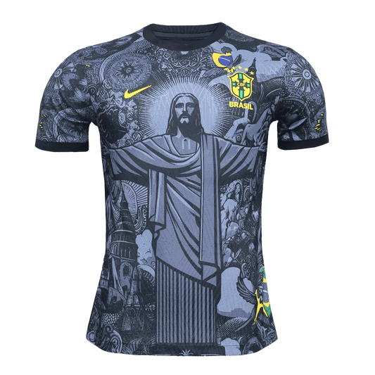 Camisola de futebol aut¨ºntica Brasil Jesus 2024