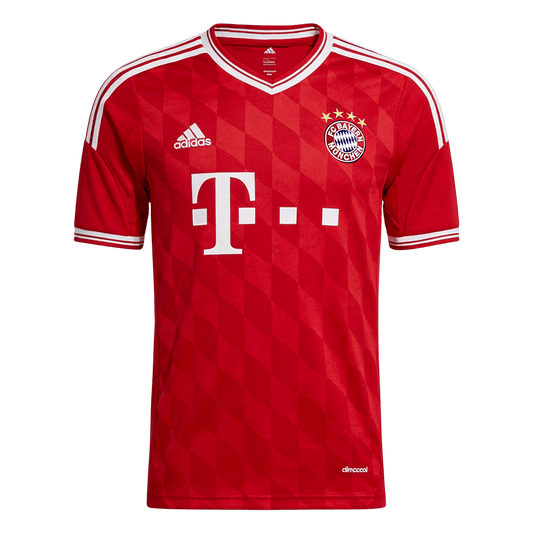 Retrô Bayern Munich Casa Camisa 2013/14 Vermelho