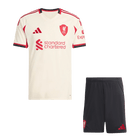 Liverpool Fora Camisa Conjunto (Camisola + Calções) 2025/26- Branco