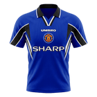 Retrô Manchester United Terceira Camisa 1996/97 Azul