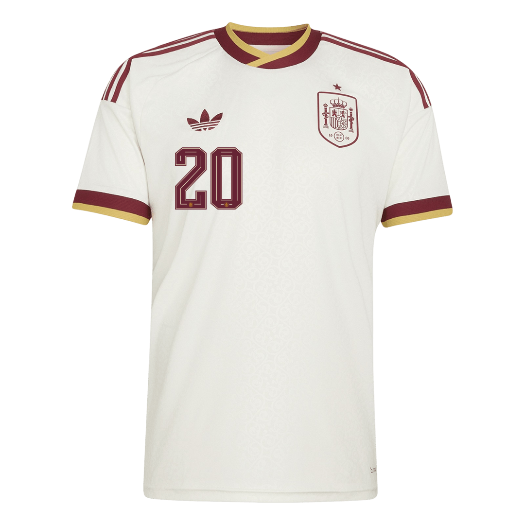 PEDRI #20 Spain Fora Copa do Mundo Camisa 2026 Branco