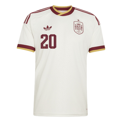 PEDRI #20 Spain Fora Copa do Mundo Camisa 2026 Branco