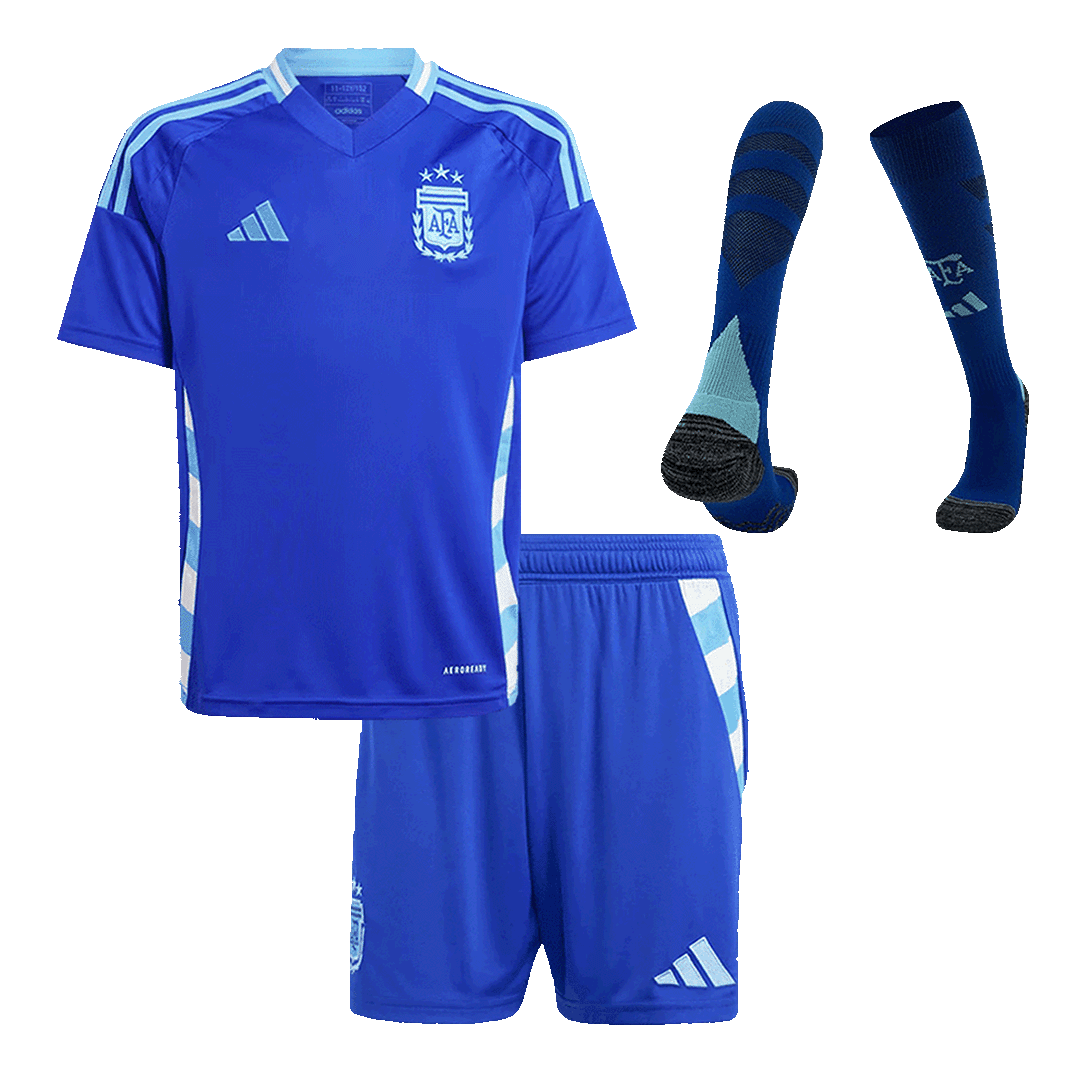 Kits de futebol completos personalizados para crianças Argentina 2024