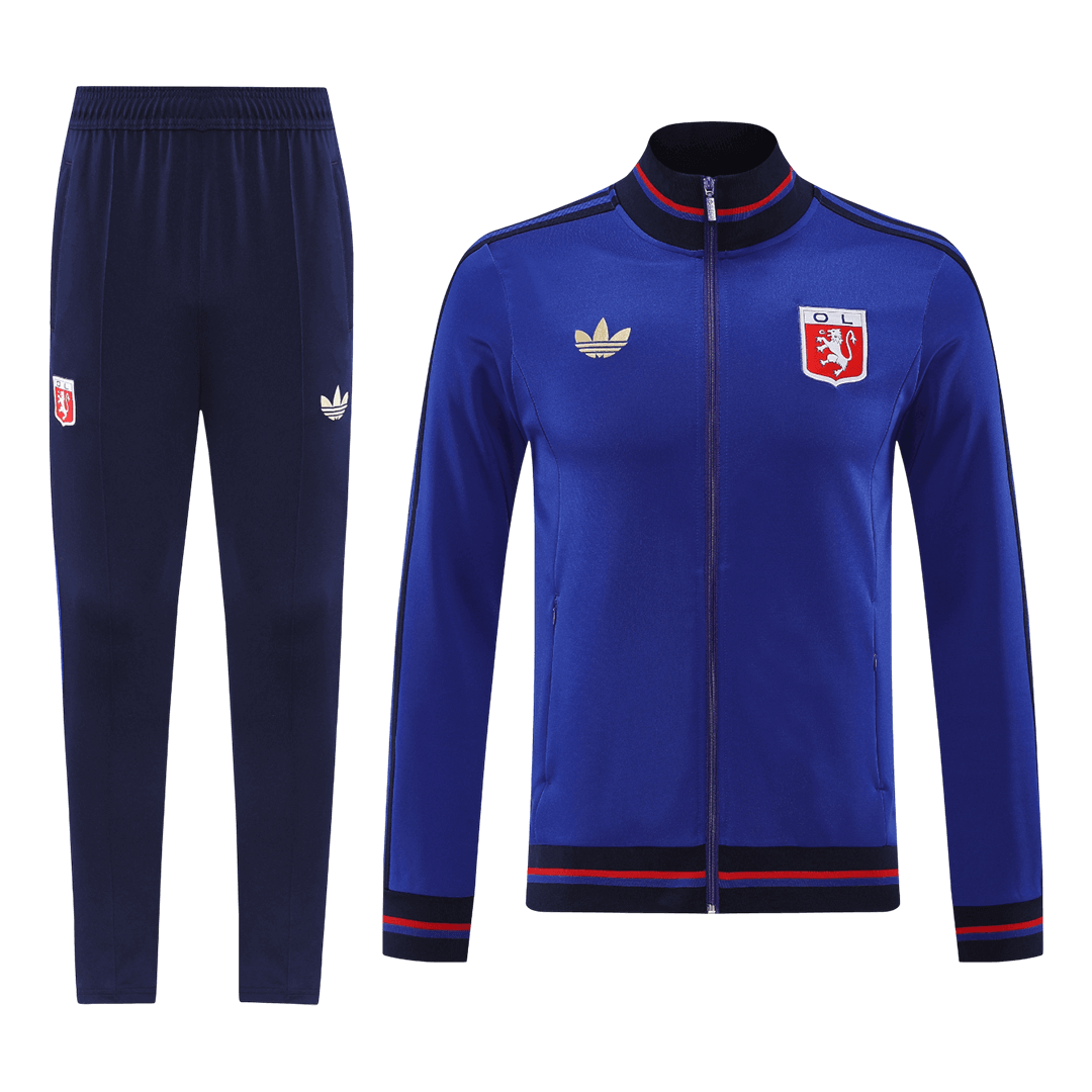 Olympique Lyonnais Treino Jaqueta Conjunto (Jaqueta+Calças) 2025/26 Azul
