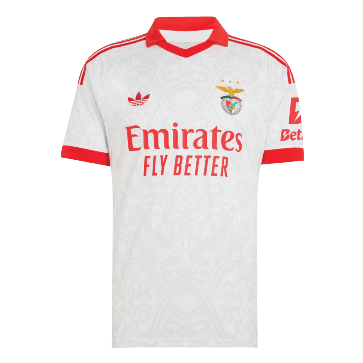 Versão do Jogador Benfica Fora Futebol Camisas 2026/27 Branco