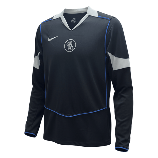 Chelsea Terceira Manga comprida Camisa 2025/26 Preto