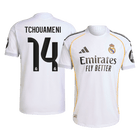 Jogador TCHOUAMENI #14 Real Madrid Casa Futebol Camisas 2025/26 Branco