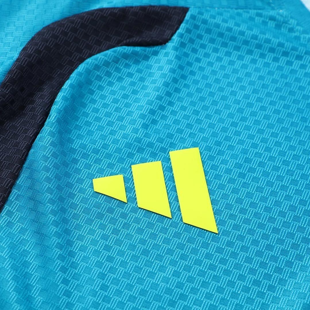 Versão Do Jogador Espanha Copa do Mundo Camisa Conjunto(Camisa+Calções) 2026 Azul