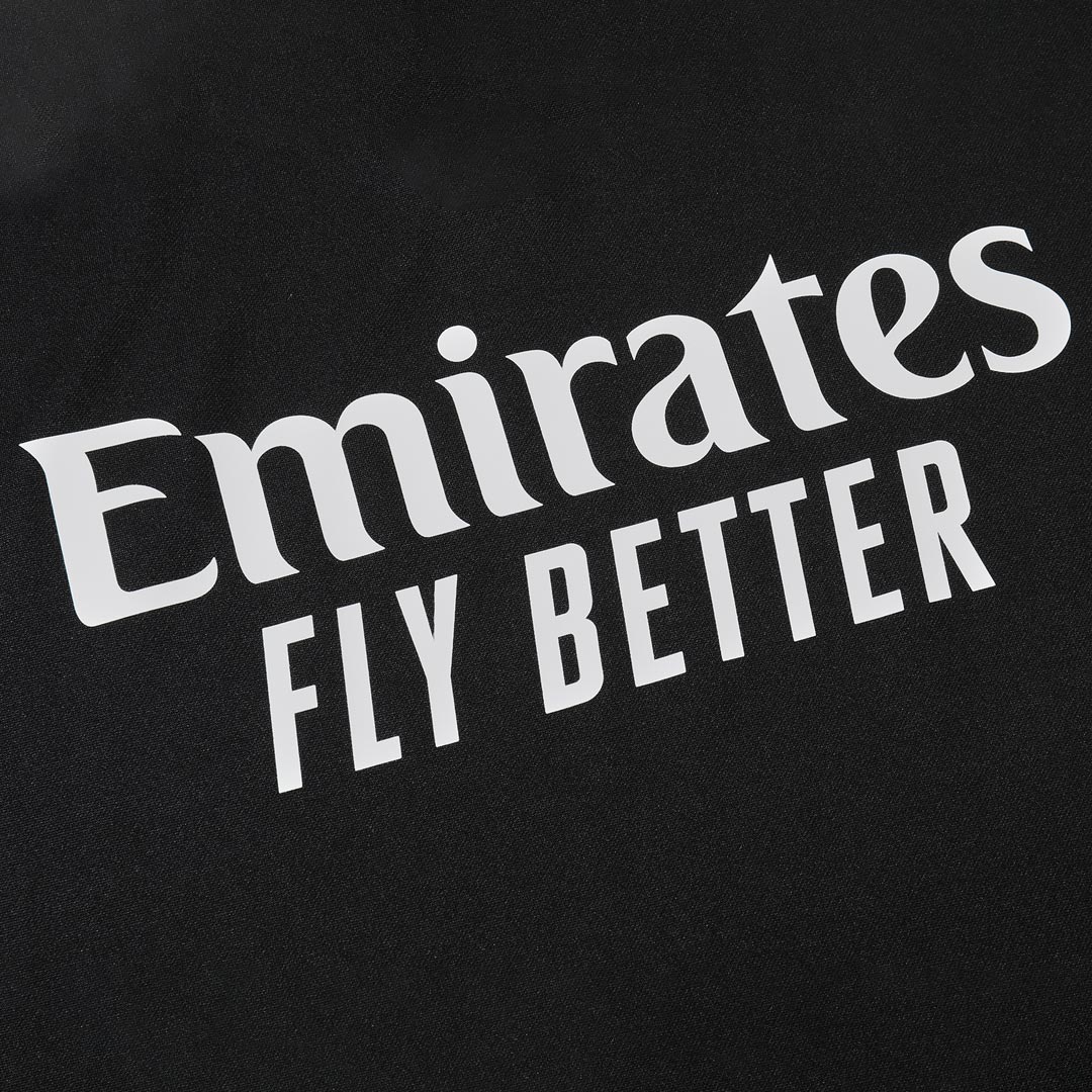 Real Madrid Zíper Moletom Conjunto (Top+Calças) 2025/26 Preto