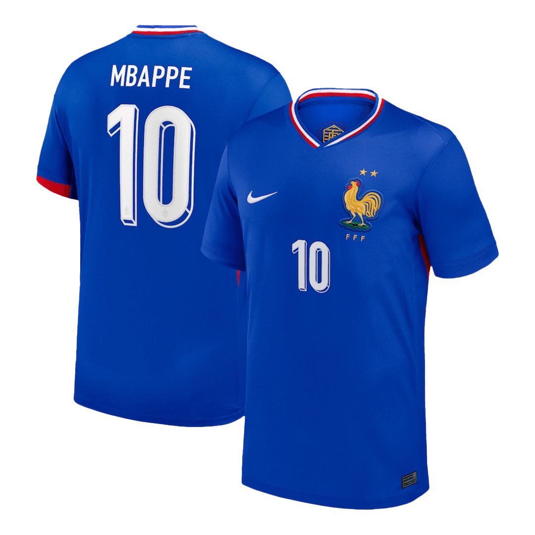 MBAPPE #10 France Home Custom Shirt 2024 Football Shirt