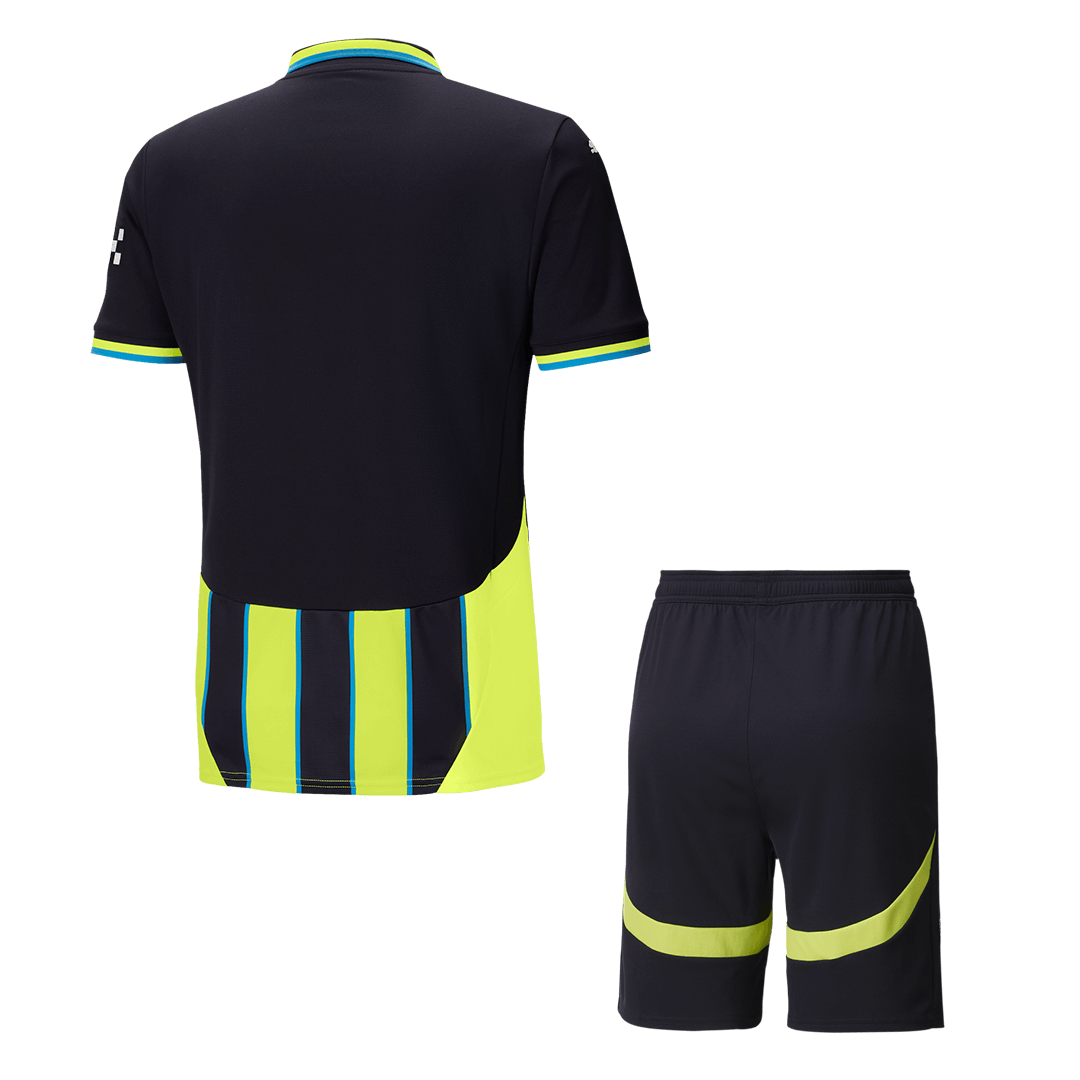 Manchester City Away Football Shirt Kit(Shirt+Shorts) 2024/25 Football Kit UK