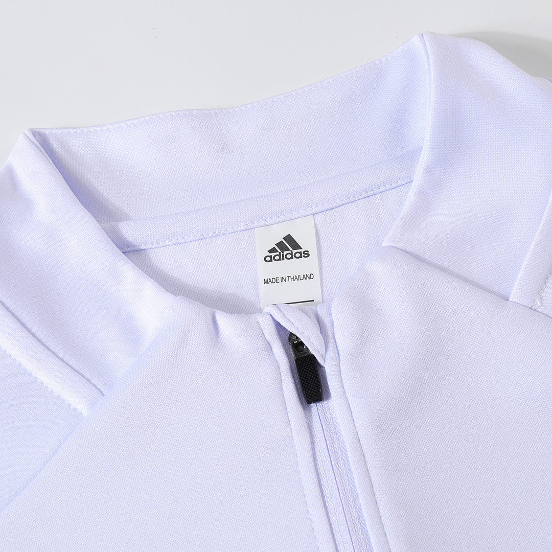 Real Madrid Infantil Zíper Moletom Conjunto (Top+Pants) 2025/26 Branco