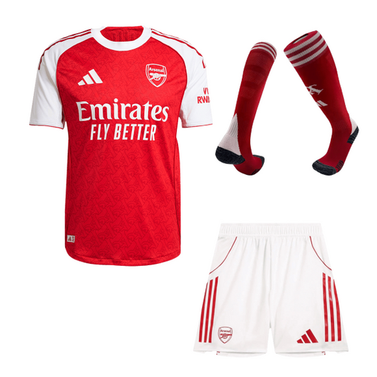 Arsenal 
Casa 
 Camisa 
Conjunto (Camisa + Calções + Meias) 
2025/26 
Vermelho