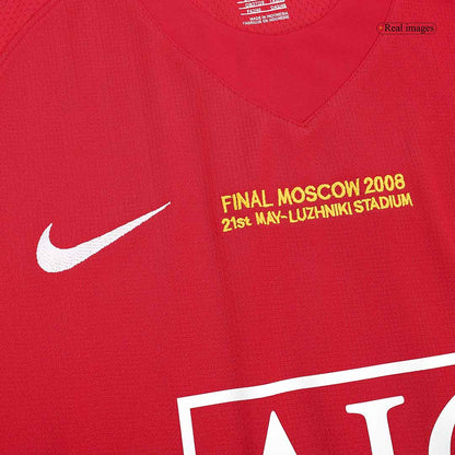 Camiseta retro de local de fútbol ROONEY #10 del Manchester United 2007/08 - Final de la UCL