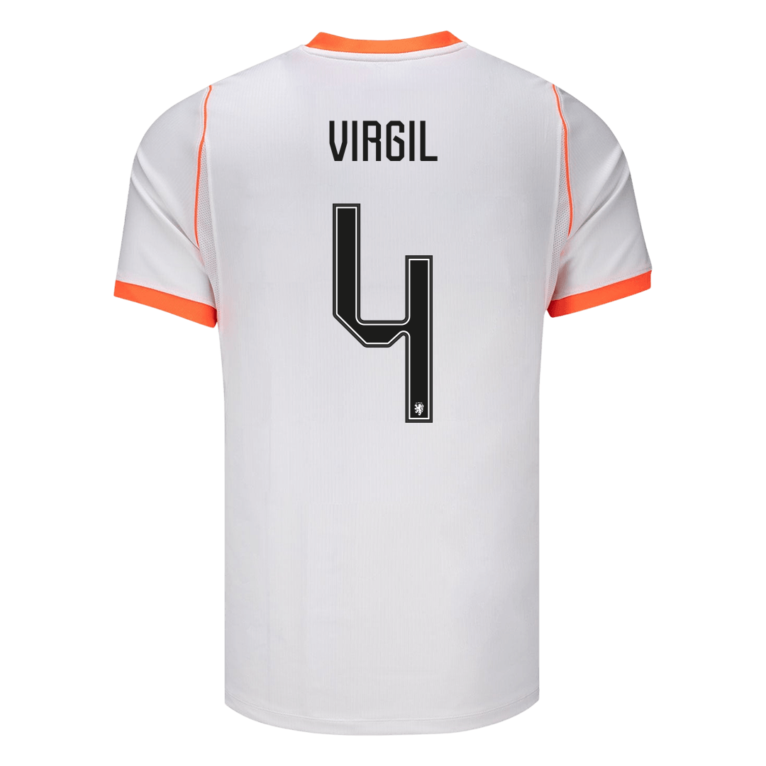 VIRGIL #4 Netherlands Fora Copa do Mundo Camisa 2026 Branco